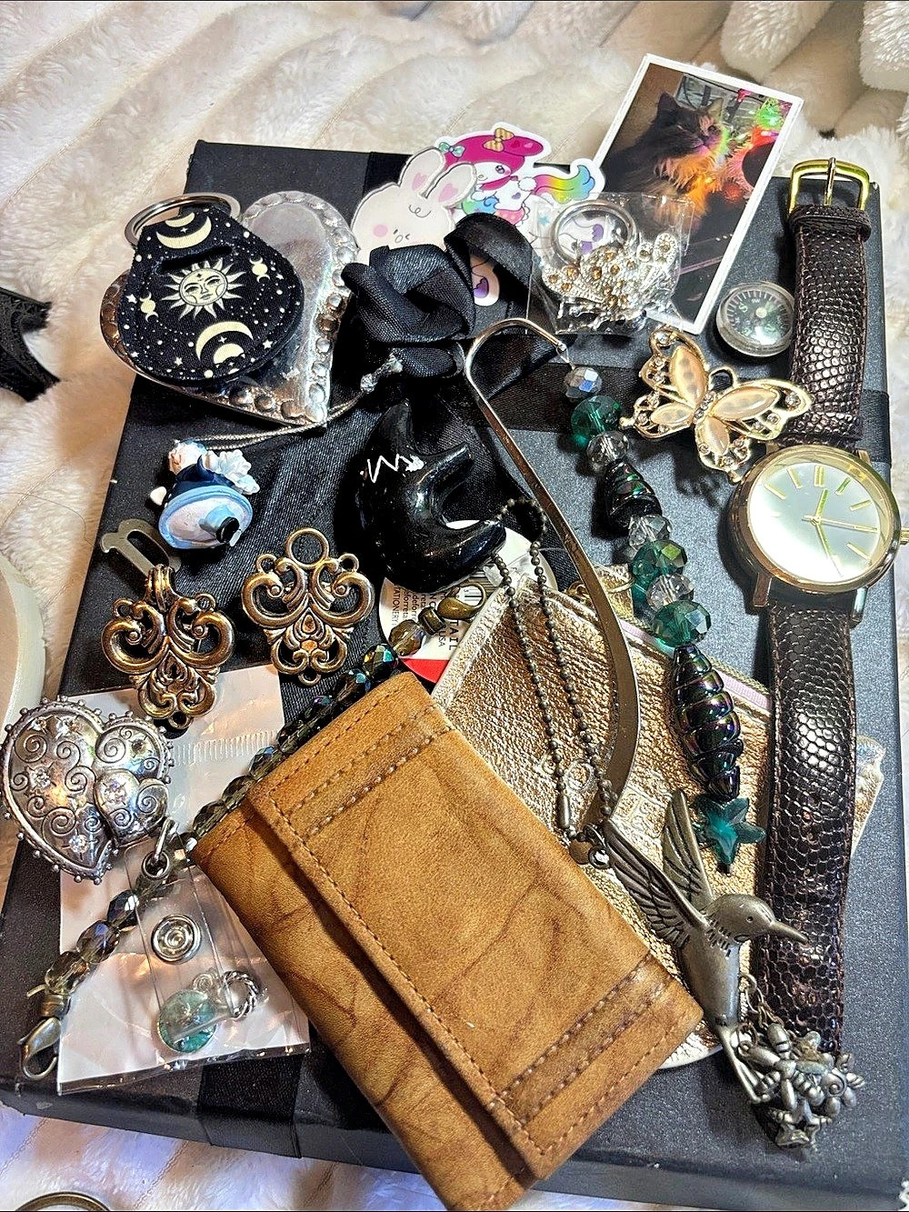 Somewhat Mystery Junk Drawer Leather Watch Cowhide Key holder and more!